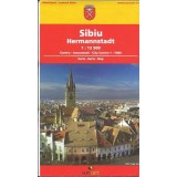 Stadt - und Kreiskarte Hermannstadt/Sibiu M 1:12.500 / M 1:150.000