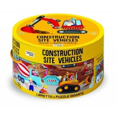 Puzzle cu carte Sassi Vehicule 30 piese foto