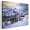 Tablou peisaj munte rau iarna Tablou canvas pe panza CU RAMA 80x120 cm