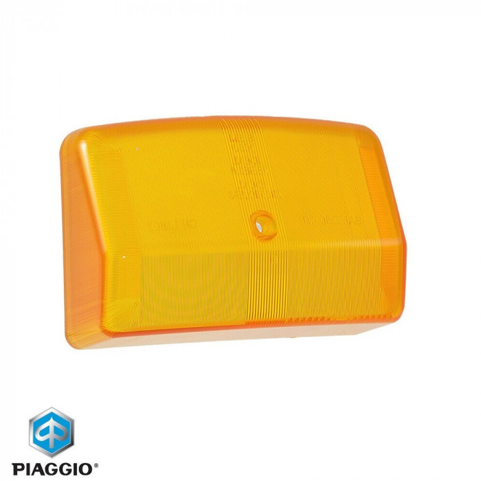 Sticla semnalizare fata stanga originala Piaggio Ape FL (89-95) - Ape FL2 (89-95) - Ape TM P 50 (85-89) 2T AC 50cc