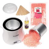 Cumpara ieftin Kit Epilare Ceara Traditionala Granule LUXORISE Diamond Shine - Titanio Rosa, 800 ml