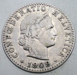 1.354 ELVETIA 20 RAPPEN 1909 B