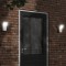 vidaXL Lampă exterioară de perete cu LED/senzor, alb, aluminiu turnat 4006274