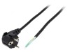 Cablu 3x0,75mm2 CEE 7/7 ştecăr unghi PVC 2m