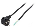 Cablu 3x0,75mm2 CEE 7/7 ştecăr unghi PVC 2m