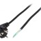 Cablu 3x0,75mm2 CEE 7/7 ştecăr unghi PVC 2m