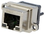 Soclu RJ45 cu LED IP67 pentru panou THT