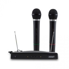 SET 2 MICROFOANE WIRELESS SI RECEIVER INCLUS PT.KARAOKE,CONFERINTE,SET WIRELESS.