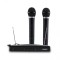SET 2 MICROFOANE WIRELESS SI RECEIVER INCLUS PT.KARAOKE,CONFERINTE,SET WIRELESS.