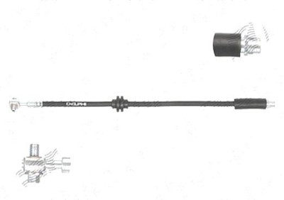 Furtun frana Opel Insignia 07.2008-, Fata, Lungime 515mm, Delphi LH6733 foto