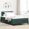 Gossi pat box spring cu saltea, verde inchis, dublu mic, catifea