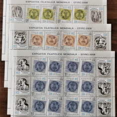 ROMANIA 2006 - EFIRO 4 Minicoli 16 timbre cu vignete si tete-beche MNH - LP 1735