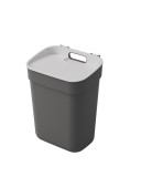 Coș de gunoi Curver READY TO COLLECT, 10L, 18,6x25x32,9 cm, gri &icirc;nchis, pentru gunoi
