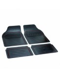 Set 4 bucati covorase din cauciuc universale &quot;PERFECT&quot; Negru/Rosu Bottari