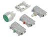 Comutator SPAMEL 22mm, LED, NC+NO, Clasa IP65, Montaj Panou