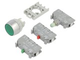 Comutator: acţionat prin apăsare 22mm Poz.i stab: 1 NC + NO