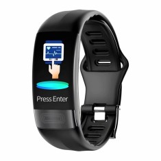 Bratara Fitness Techstar&reg; P11 Negru, ECG, Puls, Oxigenarea Sangelui, Temperatura Corpului, Bluetooth, Sedentarism, Alerte