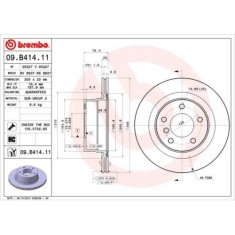 Set discuri frana Bmw 1 Convertible (E88), 1 Coupe (E82), 118 d, 118 i, 120 d, 120 i, 125 i, punte spate, 300x20, ventilat, Brembo