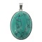 Pandantiv argint mare cu turcoaz 25x18 MM