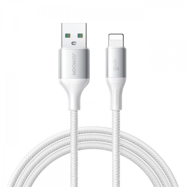 Cablu Date si Incarcare USB-A - Lightning Joyroom S-A28 Flash, 18W, 1m, Alb