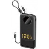 Baterie Externa Dudao K13, 10000mAh, 120W, QC + PD, 1 x Lightning - 1 x USB-A - 2 x USB-C, Neagra