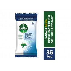 Servetele umede dezinfectante pentru suprafete multiple Dettol Fresh, 36 buc