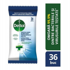 Servetele umede dezinfectante pentru suprafete multiple Dettol Fresh, 36 buc