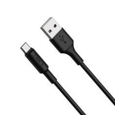 Cablu de Date USB-A la Micro-USB, 10W, 2A, 1m Hoco Soarer (X25) Negru foto