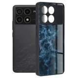 Husa Xiaomi Poco F6 Pro Techsuit Glaze, Blue Nebula