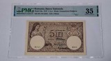 ROMANIA - 5 lei - Februarie 1917 VF , fagure MIC , gradata PMG 35. Piesa superba de colectie
