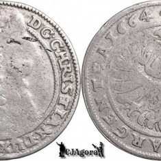 1664, 15 Kreuzer - Cristian - Regatul Boemiei