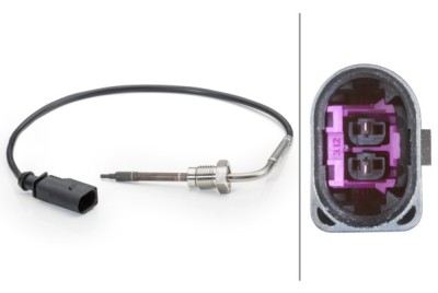 HELLA 6PT 014 494-071 Senzor, temperatura gaze evacuare foto