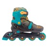 Patine cu Rotile Reglabile XShot Verde/Negru, Marime 39-42, Unisex, Roti PVC 70mm, Rulmenti Otel, Frana Spate, Max 100Kg
