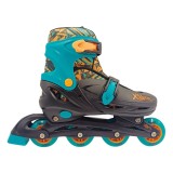 Patine Cu Rotile Reglabile XShot, Verde Marin/Negru, Mărime 39-42, Unisex