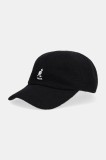 Kangol șapcă căptușită cu l&acirc;nă SPACECAP culoarea negru, K3660.BK001