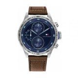 Tommy Hilfiger Trent Ceas Cronograf pentru Bărbați cu Curea Maro din Piele 44mm