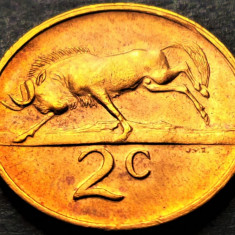 Moneda 2 CENTI - AFRICA de SUD, anul 1976 *cod 5272 = excelenta