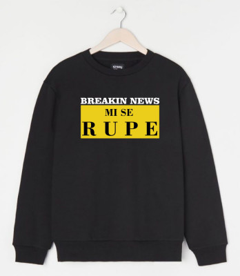 Bluza Breaking news Mi se rupe, 100% bumbac, cod produs B08 foto