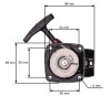 Demaror Motocoasa/Atomizor China (Compatibil Diverse Modele) - Piese Scule &amp; Unelte