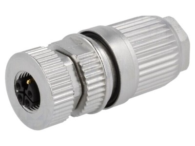 Conector M12 HARTING 5 pini mamă drept IP67 pe cablu foto