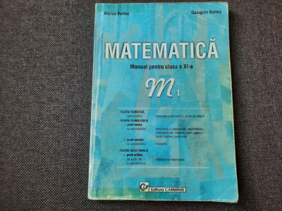 Matematica M1. Manual pentru clasa a XI-a- Marius Burtea, Georgeta Burtea foto
