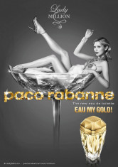 Paco Rabanne Lady Million Eau My Gold! EDT 50ml pentru Femei foto