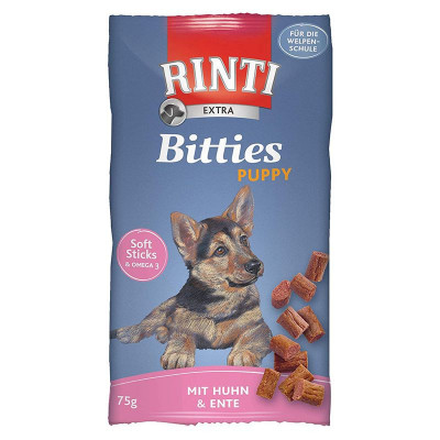 Rinti Extra Bitties Puppy pui și rață 75 g foto