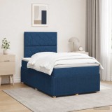 Cumpara ieftin Pat cu arcuri LED si saltea albastru 120 x 190 cm Tesatura