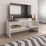 Comoda TV, alb lucios, 100 x 40 x 40 cm, PAL GartenMobel Dekor, vidaXL