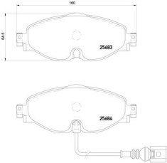 BREMBO P 85 126 PRIME LINE set placute frana,frana disc