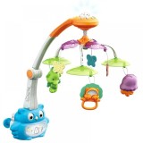 Carusel muzical cu telecomanda si proiector Dream World Orange, Oem
