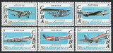 Cuba 1979 Mi 2430/35 MNH - 50 de ani ai companiei aeriene &bdquo;CUBANA DE AVIACION&rdquo;, Nestampilat