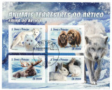 S. TOME E PRINCIPE 2016 - Fauna arctica, Animale / set complet - colita+bloc, Stampilat