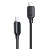 Cablu Joyroom USB-C - Lightning 480Mb/s 20W 0.25m Negru (S-CL020A9) S-CL020A9 0.25M BLACK